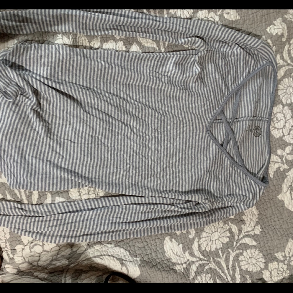 Long sleeved striped shirt